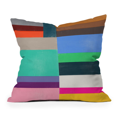 Garima Dhawan quilt study 5 Throw Pillow