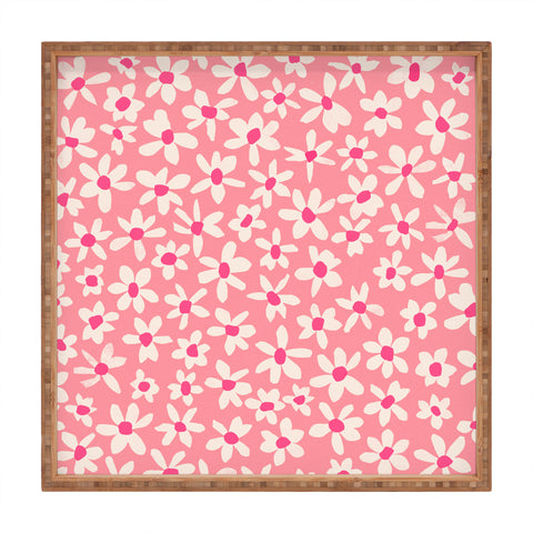 Garima Dhawan wild flowers 9 Square Tray