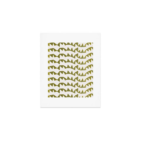 Georgiana Paraschiv Gold Triangle Pattern Art Print