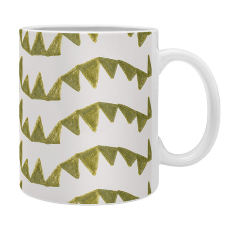 Georgiana Paraschiv Gold Triangle Pattern Coffee Mug