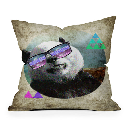 Ginger Pigg Pandamonium Outdoor Throw Pillow