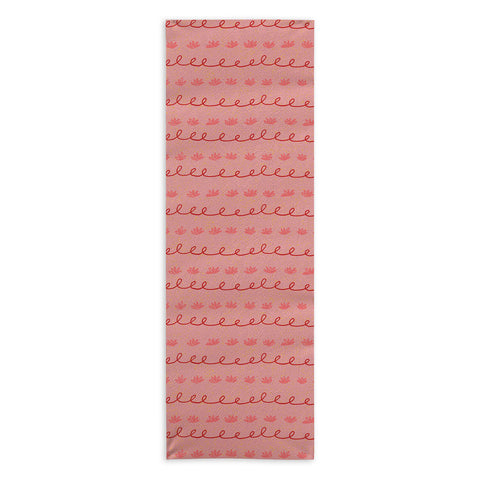 H Miller Ink Illustration Abstract Cookie Pattern Doodle Yoga Towel