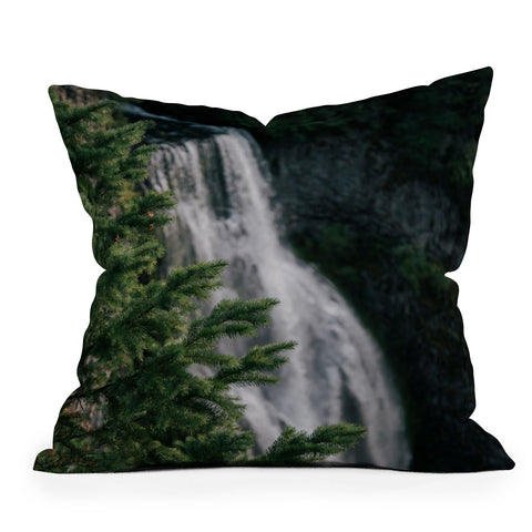 Hannah Kemp Forest Waterfall Throw Pillow