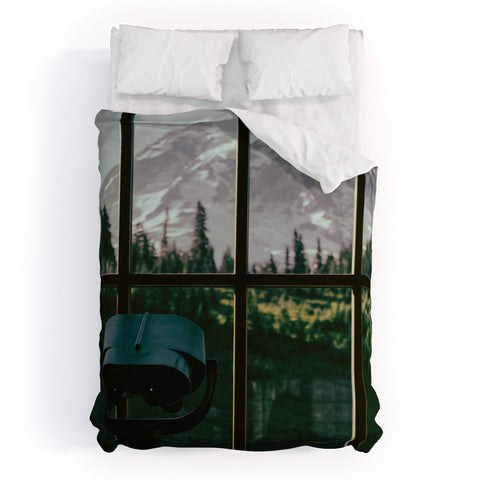 Hannah Kemp Looking at Rainier Duvet Cover