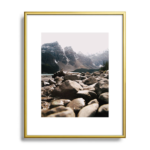 Hannah Kemp Moraine Rocks Metal Framed Art Print