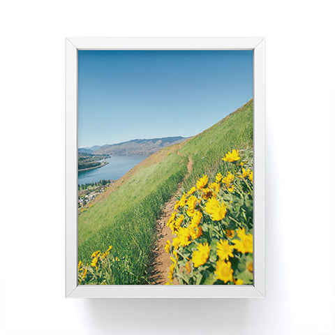 Hannah Kemp Yellow Flower Path Framed Mini Art Print