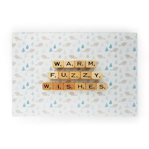 Happee Monkee Warm Fuzzy Wishes Welcome Mat