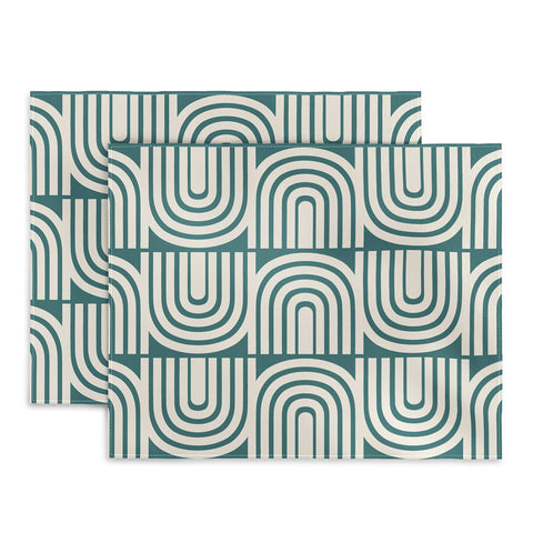 Heather Dutton Refraction Rainbow Teal Placemat