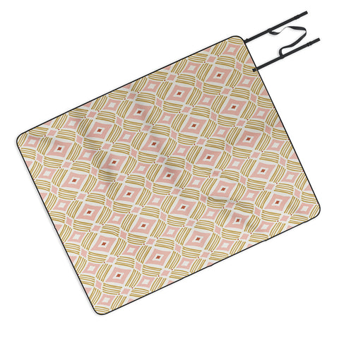 Heather Dutton Tarak Pink Goldenrod Picnic Blanket