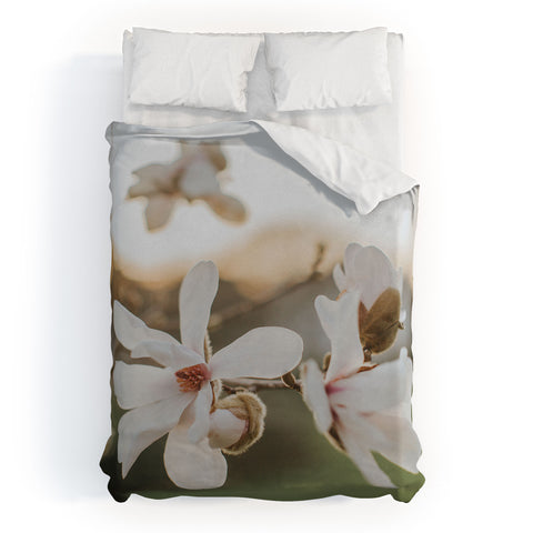 Hello Twiggs Sunset Magnolias Duvet Cover