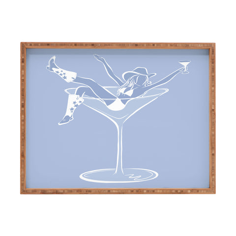 heycait Cowgirl Martini Rectangular Tray