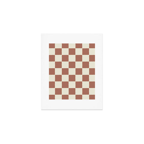 Holli Zollinger MAYA CHECKER CLAY Art Print