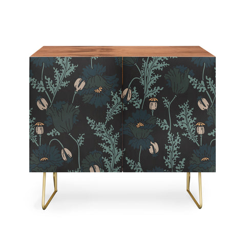 Holli Zollinger VERANDA MIDNIGHT POPPY Credenza