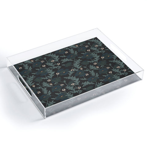 Holli Zollinger VERANDA MIDNIGHT POPPY Acrylic Tray