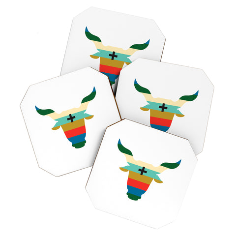 Holli Zollinger ZODIAC TAURUS Coaster Set