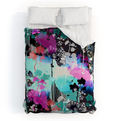 Holly Sharpe Black Orchid Duvet Cover