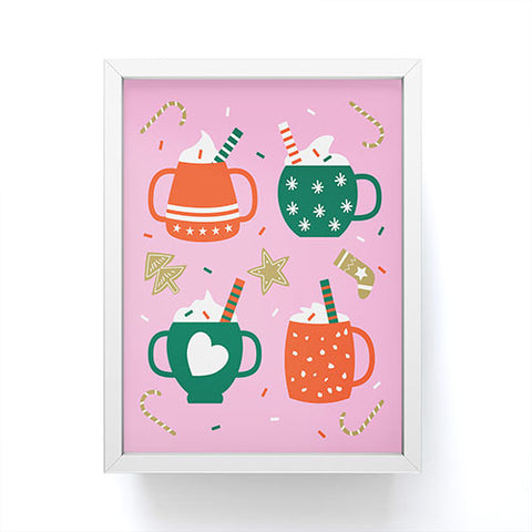 Insvy Design Studio Cocoa Cookies Framed Mini Art Print