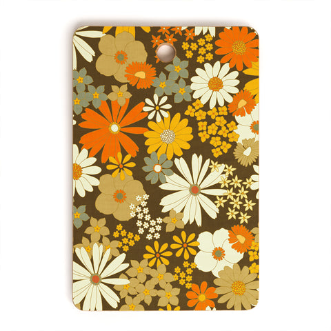 Iveta Abolina 70s Florals Cutting Board Rectangle