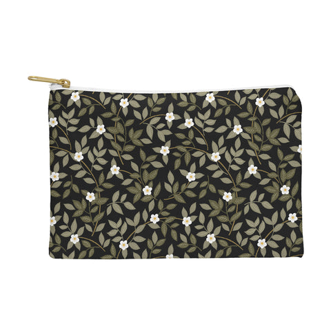 Iveta Abolina Blooming Vines Black Pouch