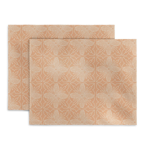 Iveta Abolina Dotted Tile Coral Placemat