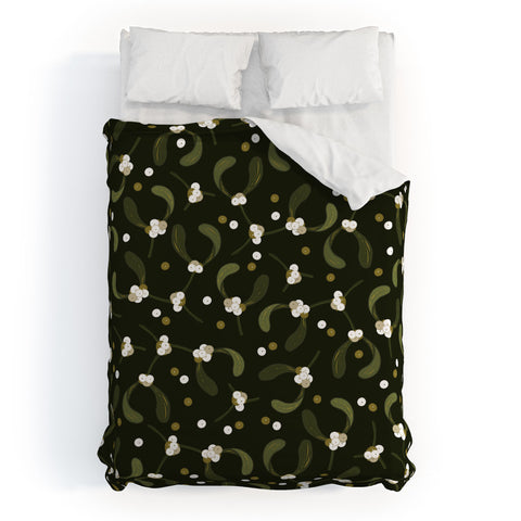 Iveta Abolina English Mistletoe Duvet Cover