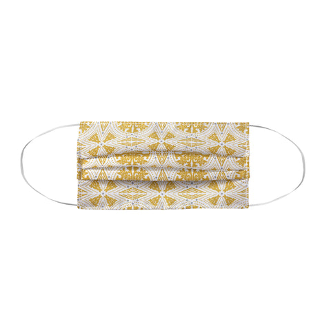 Iveta Abolina Floral Geometric Dijon Face Mask