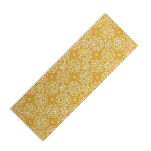 Iveta Abolina Floral Tile Dijon Light Yoga Mat