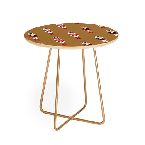 Iveta Abolina Nutcrackers Mustard Round Side Table