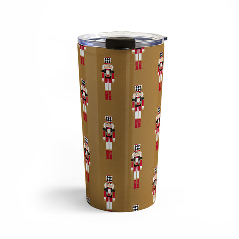 Iveta Abolina Nutcrackers Mustard Travel Mug