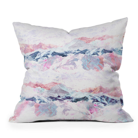 Iveta Abolina Painted Rockies Outdoor Throw Pillow