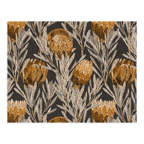 Iveta Abolina Protea Large Deep Brown Puzzle