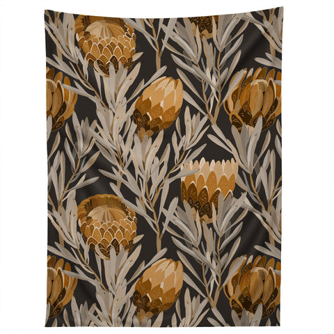 Iveta Abolina Protea Large Deep Brown Tapestry