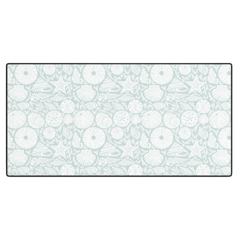 Iveta Abolina Sea Shells Sage Desk Mat