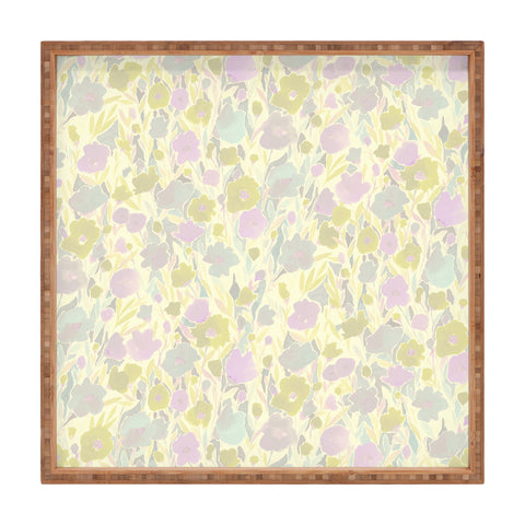 Jacqueline Maldonado Retro Faded floral Square Tray