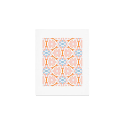 Jacqueline Maldonado Soft Orange Dye Tessellation Art Print