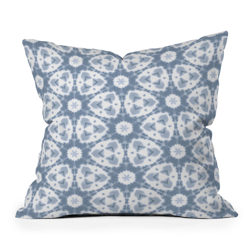 Jacqueline Maldonado Watercolor Shibori Grey Outdoor Throw Pillow