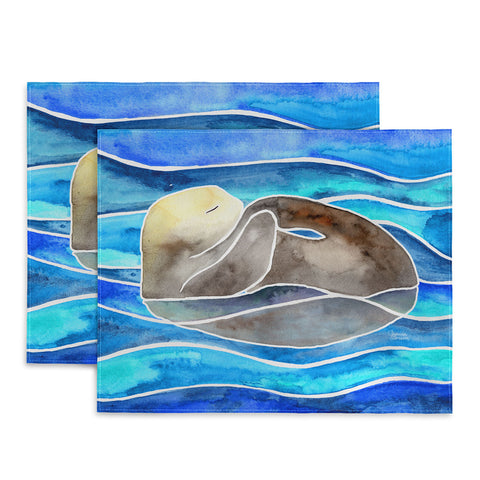 Jessica Larson Sea Otter Curled Placemat