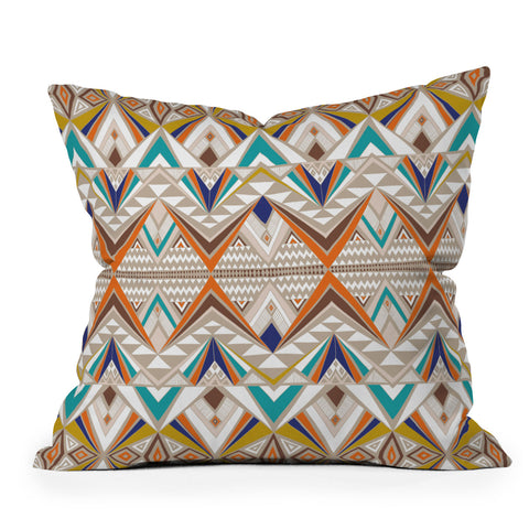 Juliana Curi Etnic Light Outdoor Throw Pillow