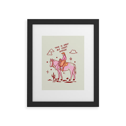 Kira First Rodeo Framed Art Print