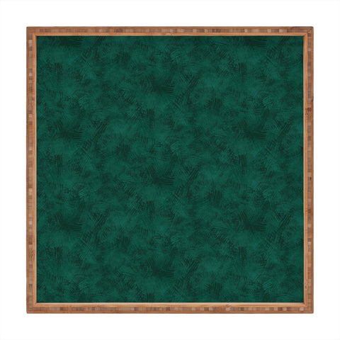 Lathe & Quill Emerald Scraped Texture Square Tray