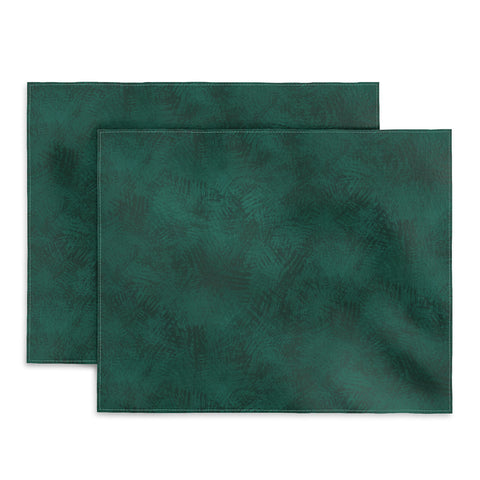 Lathe & Quill Emerald Scraped Texture Placemat