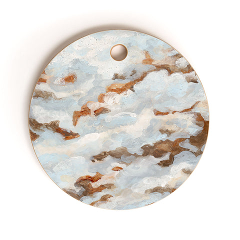 Laura Fedorowicz Clouds Dance Cutting Board Round