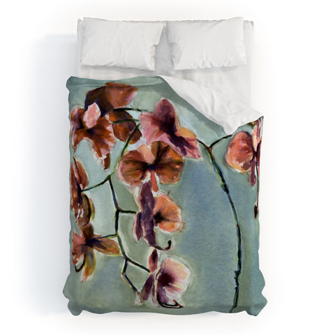 Laura Trevey Orchids Duvet Cover