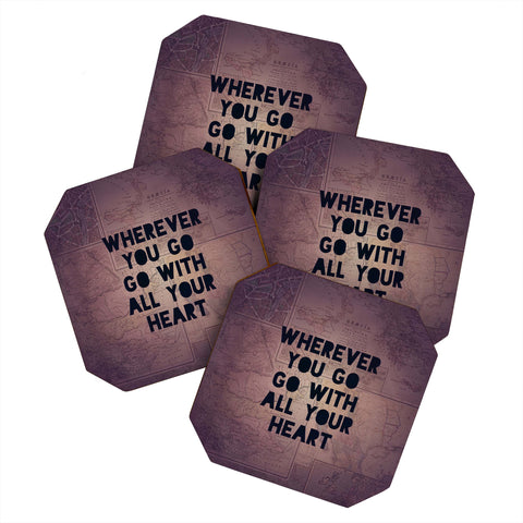 Leah Flores Wherever You Go Coaster Set