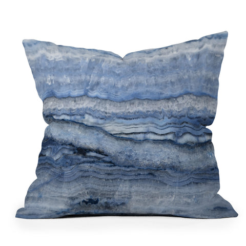 Lisa Argyropoulos Mystic Stone Denim Outdoor Throw Pillow