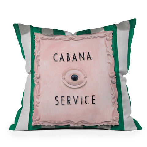 Lisa Golightly Press For Cabana Service Outdoor Throw Pillow