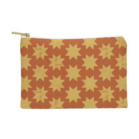 Little Arrow Design Co aztec stars yellow Pouch