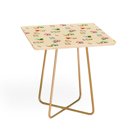 Little Arrow Design Co day at the beach on khaki Side Table