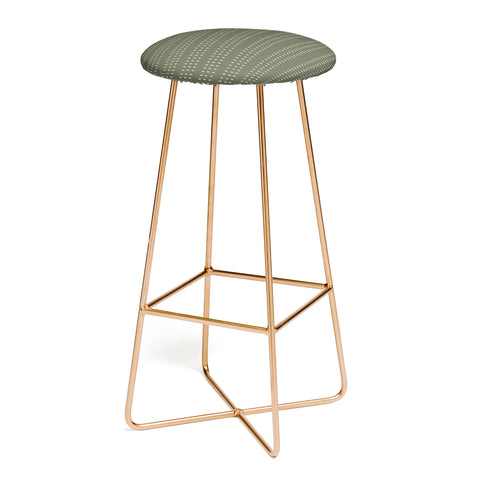 Little Arrow Design Co vert triple dash olive Bar Stool