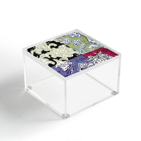 LouBruzzoni Purple Boho Paisley Acrylic Box